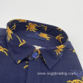 Deep color men's viscosa shirt With Exquisite Workmanship